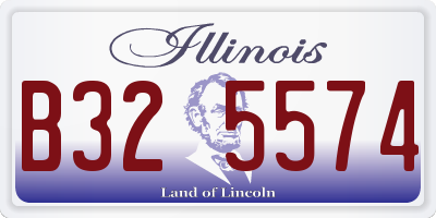 IL license plate B325574