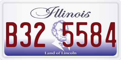 IL license plate B325584