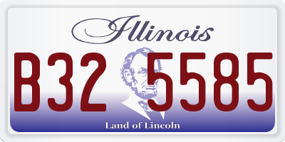 IL license plate B325585