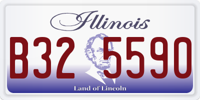 IL license plate B325590
