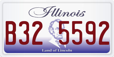 IL license plate B325592
