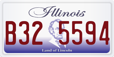 IL license plate B325594