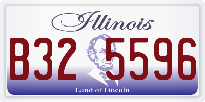 IL license plate B325596