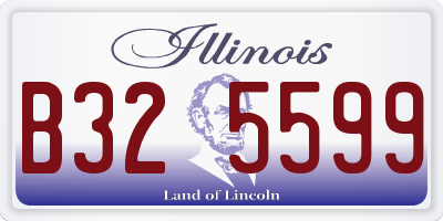 IL license plate B325599