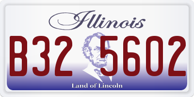 IL license plate B325602