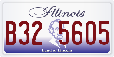 IL license plate B325605