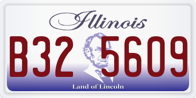IL license plate B325609