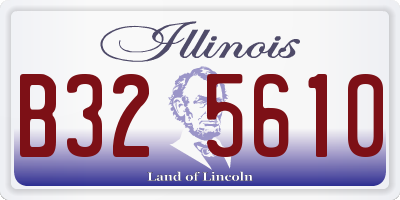 IL license plate B325610