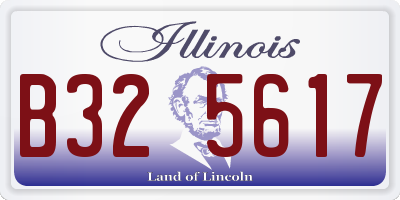 IL license plate B325617