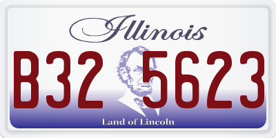 IL license plate B325623