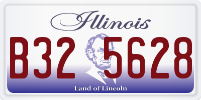 IL license plate B325628
