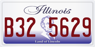 IL license plate B325629