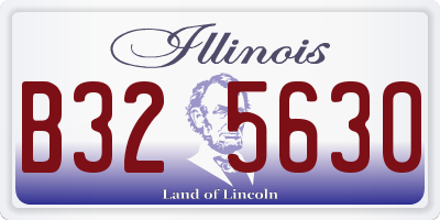 IL license plate B325630