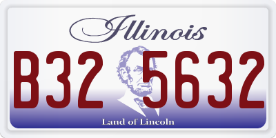 IL license plate B325632