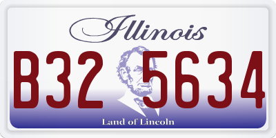 IL license plate B325634