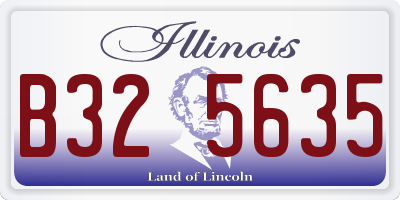 IL license plate B325635