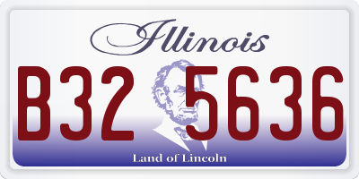 IL license plate B325636