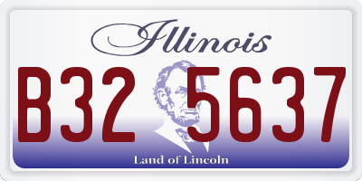 IL license plate B325637