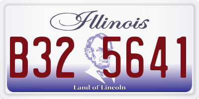 IL license plate B325641