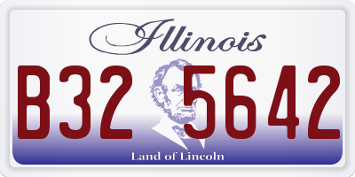 IL license plate B325642