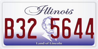 IL license plate B325644