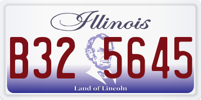 IL license plate B325645