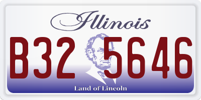 IL license plate B325646