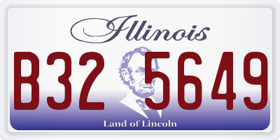 IL license plate B325649