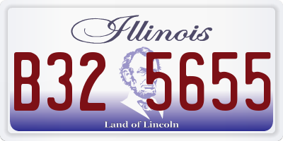 IL license plate B325655