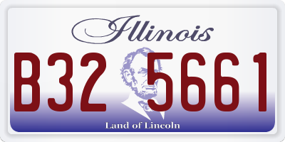 IL license plate B325661