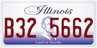 IL license plate B325662