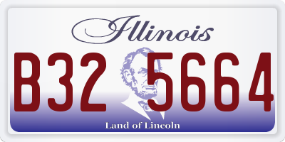IL license plate B325664