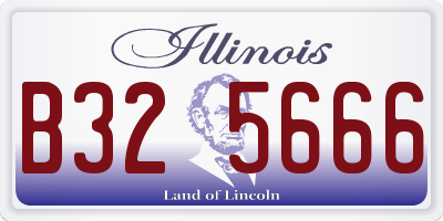 IL license plate B325666