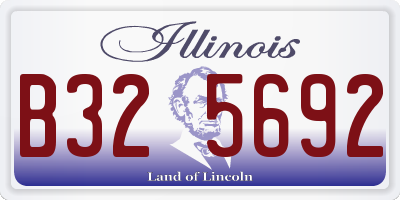 IL license plate B325692