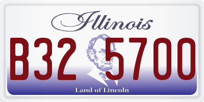 IL license plate B325700