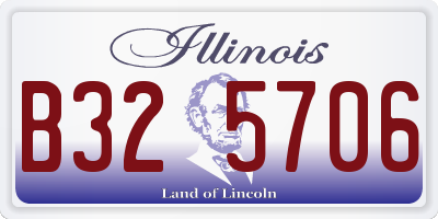 IL license plate B325706