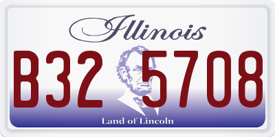 IL license plate B325708