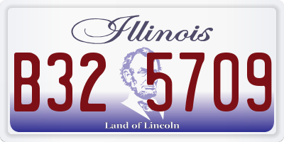 IL license plate B325709