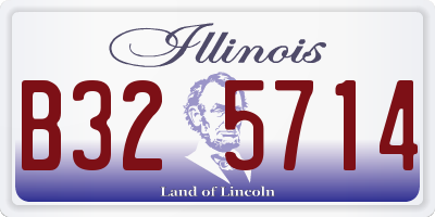 IL license plate B325714