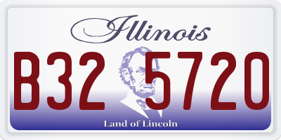 IL license plate B325720