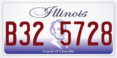 IL license plate B325728