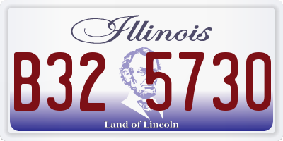 IL license plate B325730