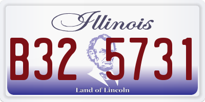 IL license plate B325731