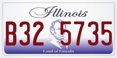 IL license plate B325735