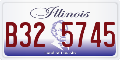 IL license plate B325745
