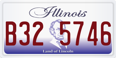 IL license plate B325746