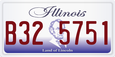 IL license plate B325751