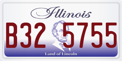 IL license plate B325755