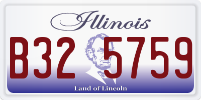 IL license plate B325759