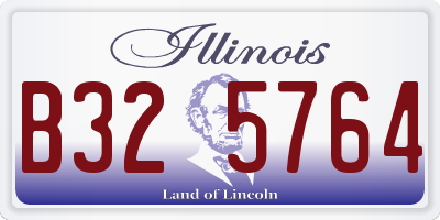 IL license plate B325764